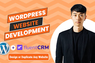 develop wordpress website, membership, fluent crm campaign, automation