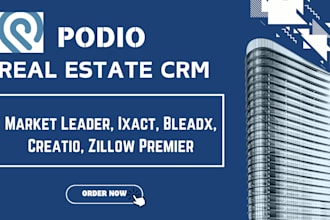 setup real estate crm podio market leader ixact bleadx creatio zillow premier