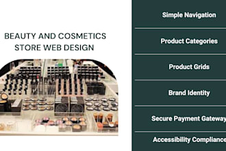 design stunning beauty and cosmetics store website design