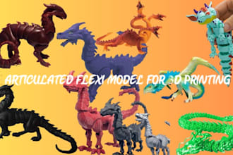 sculpt 3d articulated model 3d printing3d bjd toy model 3d flexi toy design