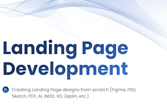 develop a wordpress landing page