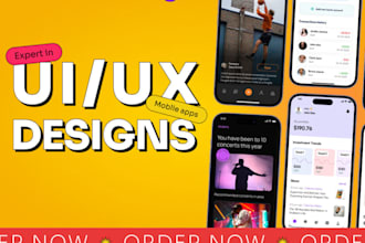 do UI UX design mobile app,website or convert xd or figma to website