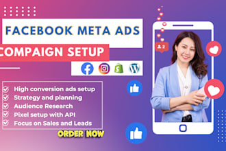 run facebook meta ads campaign, instagram ad for leads sales