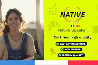 manually proofread any french file at the best price