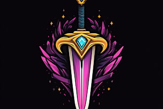 design a fantasy, whimsical and  style  novel title and logo