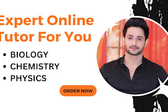 be your biology, chemistry, and physics online tutor