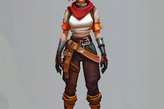 design professional characters for 2d games in unity