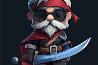 make game asset, 2d character sprite sheet for your