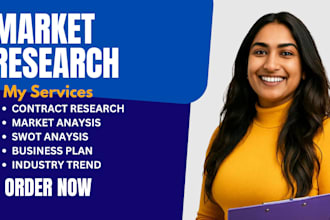 market research, swot and competitor analysis for any business