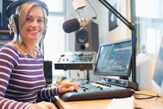 create podcast jingle,  intro and outro, company jingle, podcast producer