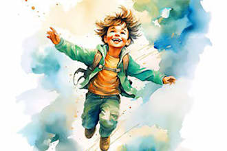 draw picture children story book illustration watercolor kdp