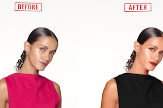 do beauty retouching service by adobe photoshop