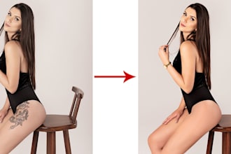 do beauty retouching service by adobe photoshop