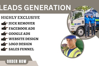 generate junk remover leads insurance lead wibesite cleaning leads google ads