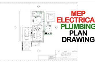 do architecture, mep, hvac, plumbing, electrical permit drawings