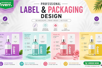 transform your brand with stunning hair oil skincare beauty packaging designs