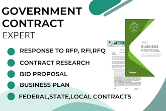 research government contracts, respond to bid proposal, response to rfp