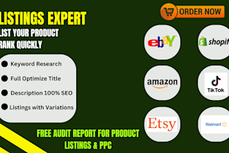 do listing for walmart ebay etsy and amazon content optimization