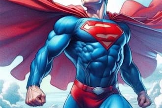 draw your superhero character in comic style
