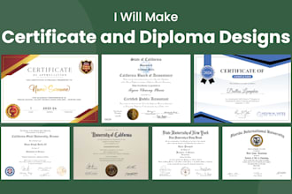 make any certificate design and diploma design