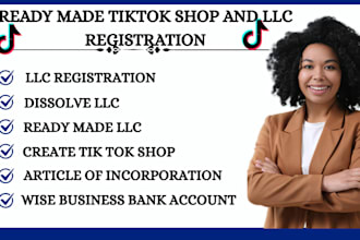 complete tiktok shop setup US llc formation and tax services for non US resident