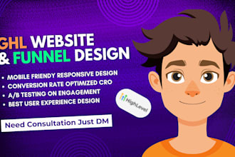 create sale funnels and website in ghl go high level