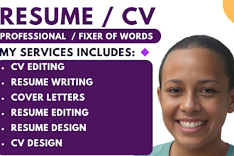 be resume maker winning create executive cv or resume editing cv design