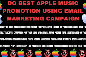 do best apple music promotion using email  marketing campaign