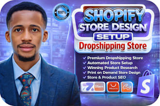 build shopify coffee dropshipping website, roastify branding label store design