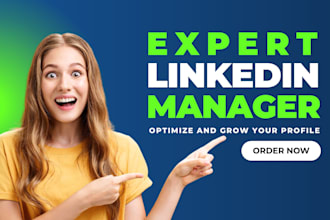 be your linkedin manager, content creator, and ghostwriter for profile growth