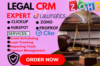setup lawmatics crm clio zoho lawgro salesforce lawfirm hubspot insightly  crm