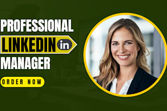 be linkedin manager, ghostwriter, content creator for profile growth