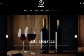 design wine shopify store wine website wine store liquor store liquor website