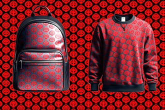 design luxury seamless monogram all over logo pattern