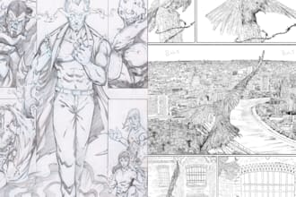 draw cartoon illustration comic web comic manga storyboard graphic novel webtoon