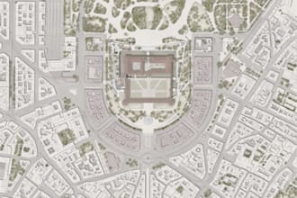 do post production of architectural drawing, such as masterplan, sections, views