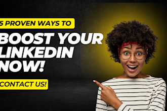 optimize and grow your linkedin as your content  manager