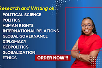 write on political science, human rights, and international relations