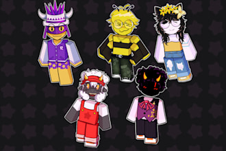 draw a roblox chibi character for you