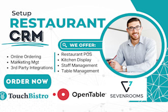 setup restaurant CRM opentable toast eat app sevenrooms punch posist touchbistro
