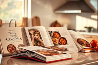 write replicate and design ebook related to health, fitness, nutrition, cookbook