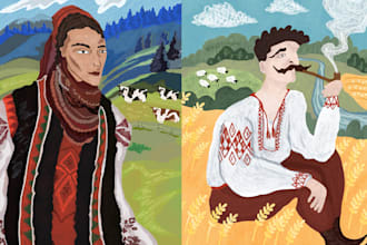 create illustration for you for unique children book