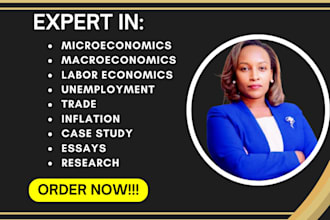 do labor economics, unemployment, market structures, trade and inflation tasks