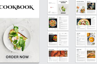 write quality cookbook recipe book, cookbook formatting, fillable PDF form