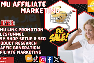 do temu affiliate marketing, account setup, link promotion, etsy shop promotion