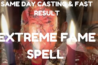 cast extreme fame spell, famous spell, success spell popularity in social media