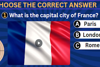 create a trivia quiz and quizzes for youtube channel