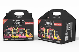 design premium beer pack boxes and energy drink cans