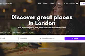 design a directory website using geodirectory, listingpro, directory hivepress