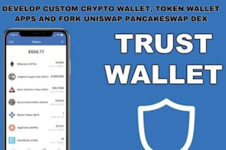 develop custom crypto wallet, token wallet apps and fork uniswap pancakeswap dex
